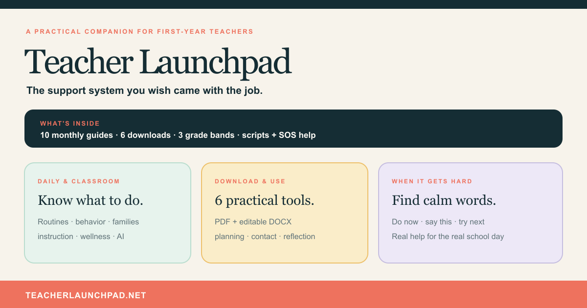 Teacher Launchpad showing its practical teacher tools and support areas